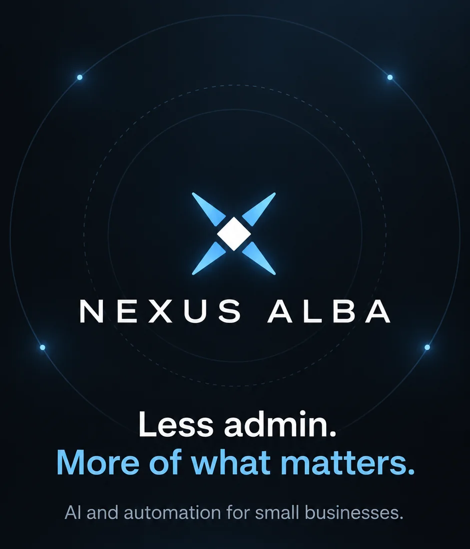 Nexus Alba: less admin, more of what matters. AI and automation for small businesses.